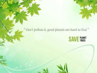 Datadiary Save Trees Earth Wallpaper