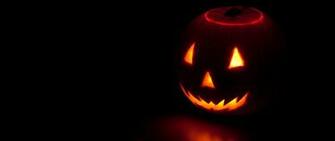Wallpaper Halloween Pumpkin Dark Autumn Dual
