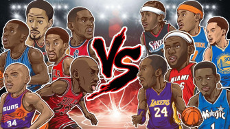 Nba Players Caricature Drawing Wallpaper