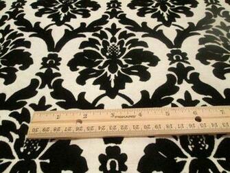 Vintage Black And White Velvet Flocked Damask Wallpaper By Trashjunkie