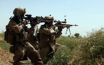 Scope Soldiers Military Us Marines Corps M4