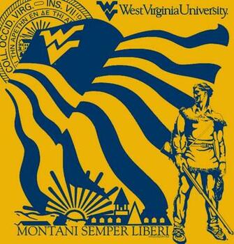 Wvu Flyingwv Flag Montani Semper Liberi By Wretchedvoid