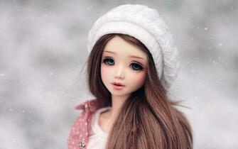 Doll In Winter Cap Full HD Wallpaper Image Photo Rocks