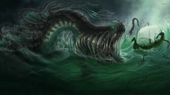Sea Monster Wallpaper Fantasy