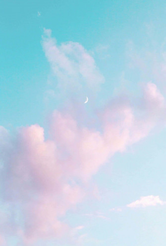 Pink And Blue Clouds Wallpaper