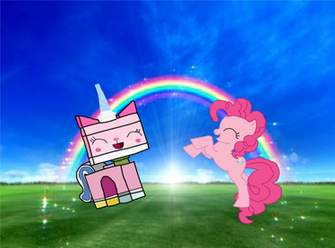 Pinkie Pie And Unikitty By Pikachuandpichu106
