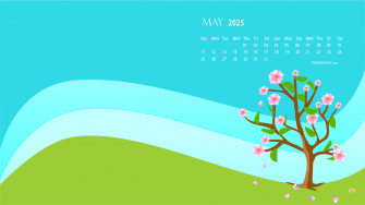 May Desktop Wallpaper Calendar