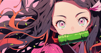 Nezuko Cute Lofi Styl Demon Slayer Wallpaper By Patrika