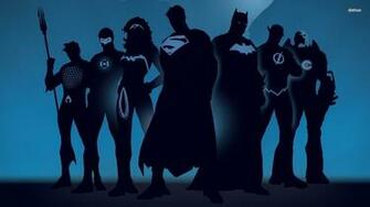Wallpaper Superhero Silhouettes