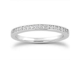 Pave Diamond Milgrain Wedding Ring Band Theweddingplans Net