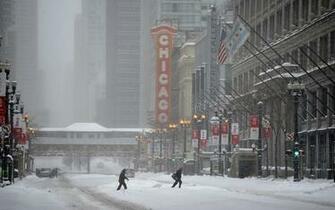 Chicago Illinois Winter Wallpaper