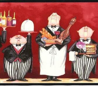 Chef Wallpaper Red French
