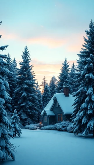 Christmas Snow Scenes Wallpaper