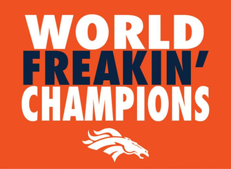 Denver Broncos Super Bowl World Freakin Champions T Shirt S 2xl