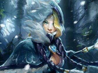 Dota Crystal Maiden Snowdrop Set Wallpaper