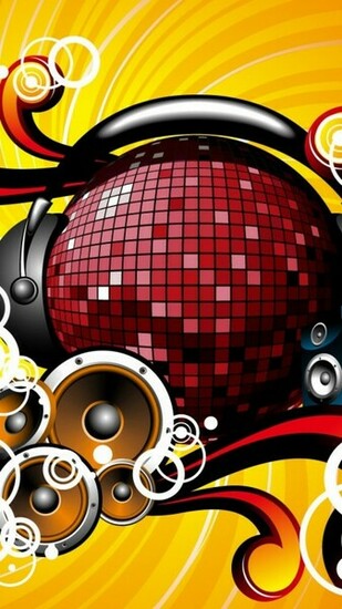 The Android Vectors Disco Ball Wallpaper Scan