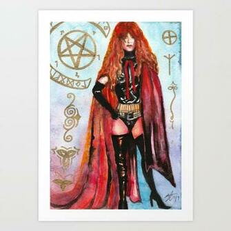 Lucifera Art Print By Veinrot Society6