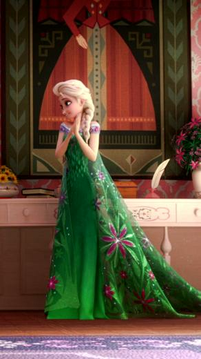 Frozen Fever Elsa Phone Wallpaper Photo