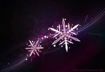 Purple Snow Wallpaper Border