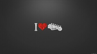 Love Black Fender Nero Wallpaper