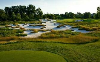 Magnificent Golf Course Wallpaper Stock