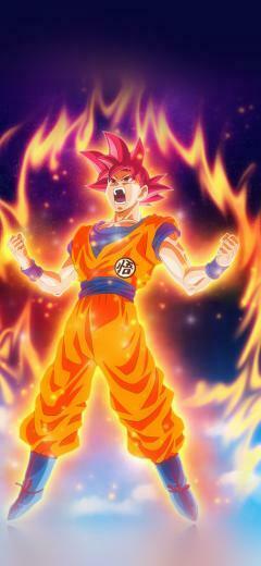 iPhonex Wallpaper Be62 Dragon Ball Fire Art Illustration Hero