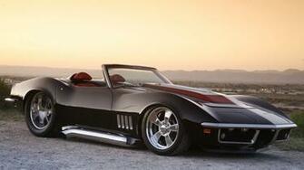 Black Chevrolet Corvette Roadster Wallpaper