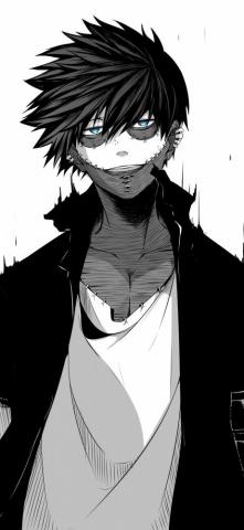 Dabi Boku No Hero Academia Manga Black And White