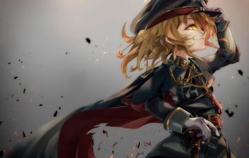 Wallpaper Girl Soldier Military War Anime Blonde Asian