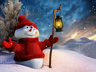 Cute Snowman Winter HD Wallpaper In For