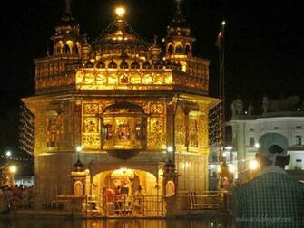Harmandir Sahib At Night Golden