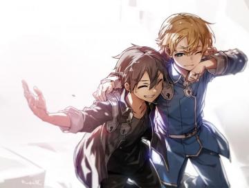 Wallpaper Sword Art Online Alicization Kirito Eugeo