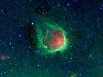 In The Blackest Night A Green Ring Nebula Space Wallpaper
