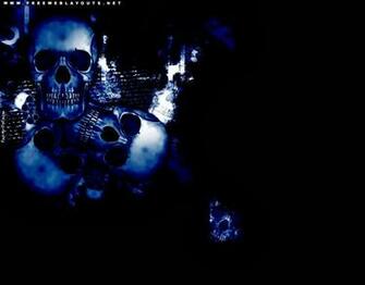 HD Wallpaper Blue Skull Photos