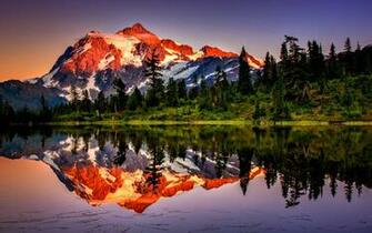 Mountain Reflection Wallpaper HD Desktop