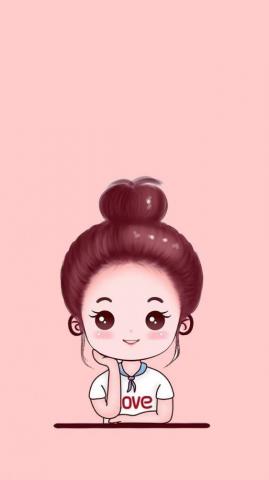 iPhone Cute Cartoon Girl Wallpaper Online Off