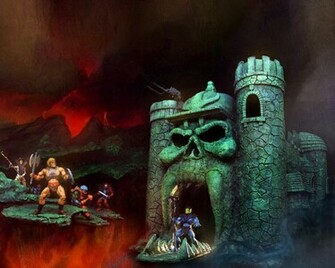 80s Castle Greyskull He Man Skeletor Wallpaper