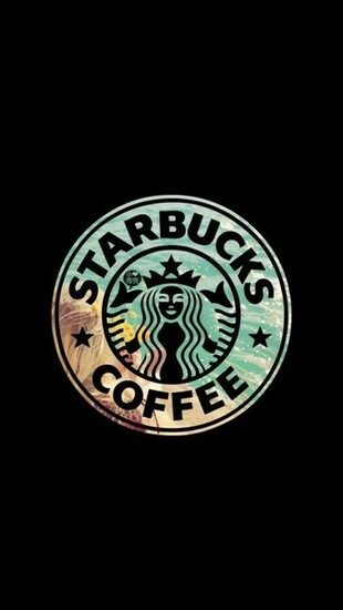 Starbucks Logo Black Background 123mobilewallpaper