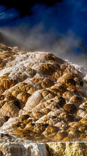 Wallpaper Mammoth Hot Springs 4k HD Yellowstone