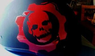 Gears Of War Spray Paint Stencil Crimson Omen