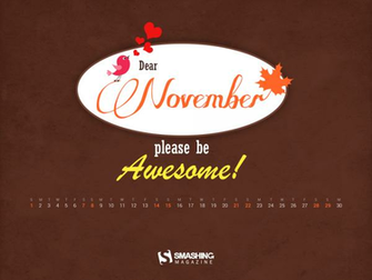 Smashing Magazine Desktop Wallpaper Calendar November