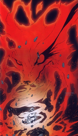 Raposa De Caudas E Naruto Uzumaki Hokage