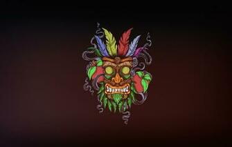 Wallpaper Minimalism Background Crash Mask Art