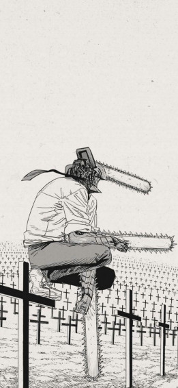 Chainsaw Man Denji Cross Wallpaper iPhone