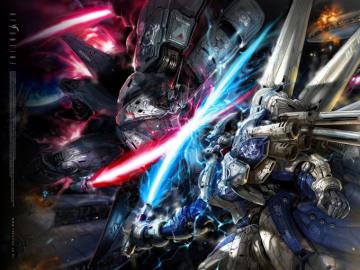 Gundam Mecha Robot Fighting Laser Sword Anime HD