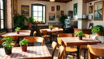 Italian Cafe Wallpaper