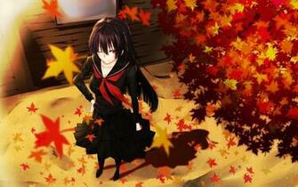 Wink Anime Girls Black Hair Kanoe Yuuko Dusk Maiden Of Amnesia
