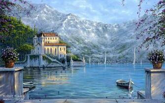 Robert Finale Impressionistic Oil Painting Wallpaper