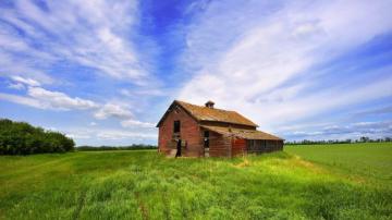 Canada Alberta Barn Abandoned Wallpaper