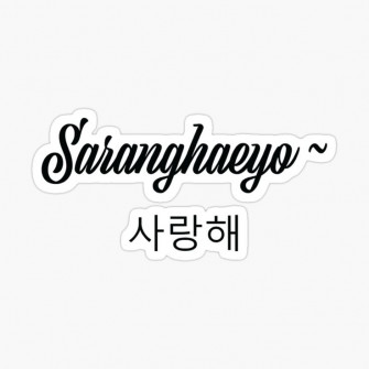 Saranghae Saranghaeyo Korean Kdrama Sticker Wallpaper